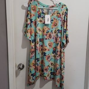 Honeyme 2xl flower blouse